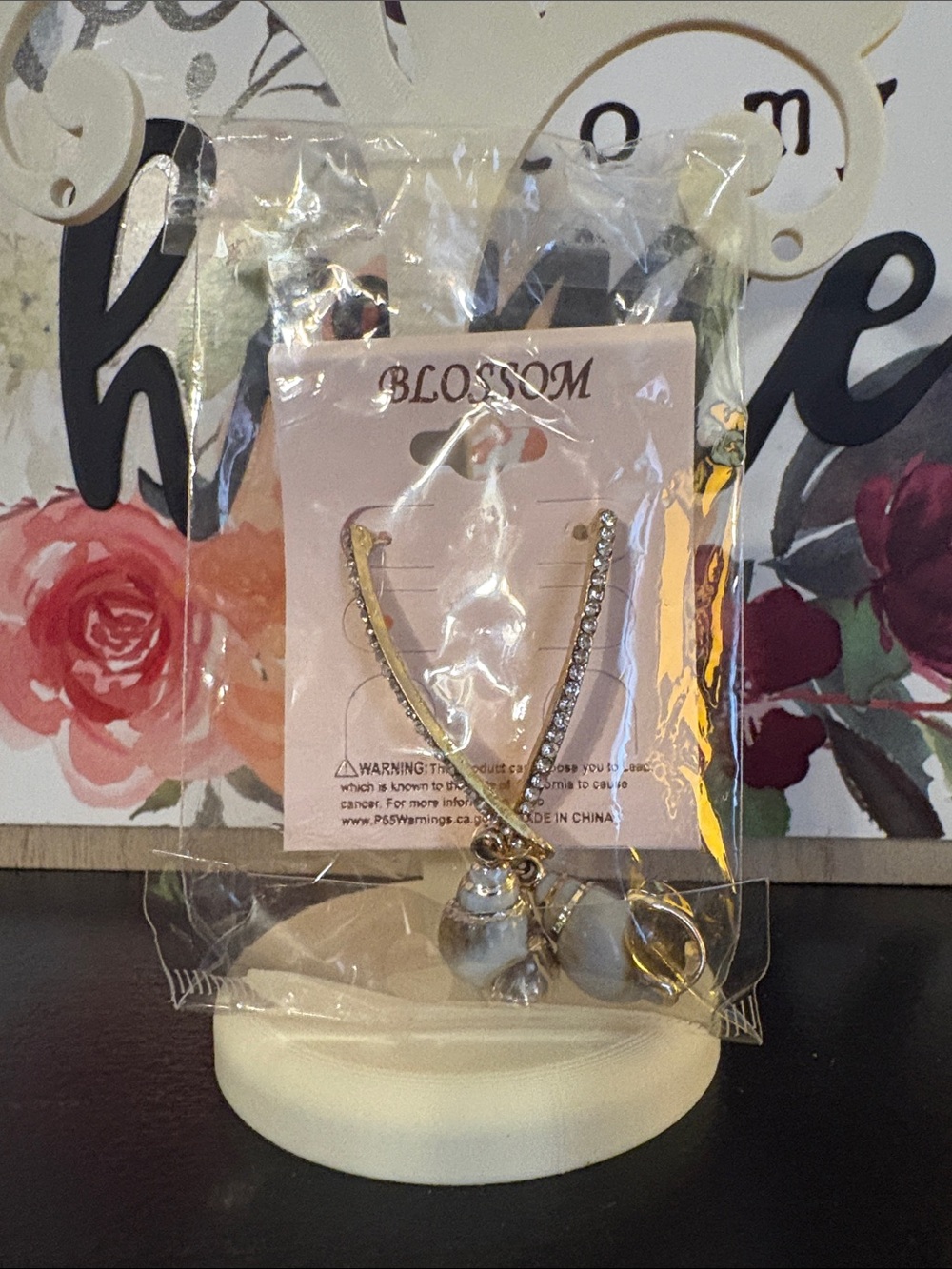 Gold Pearl Drop Earrings - Gold